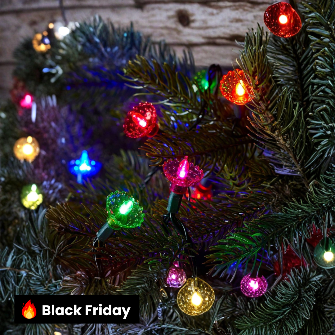 150 Luzes de Natal Tradicionais LED Multicoloridas – 15 Metros