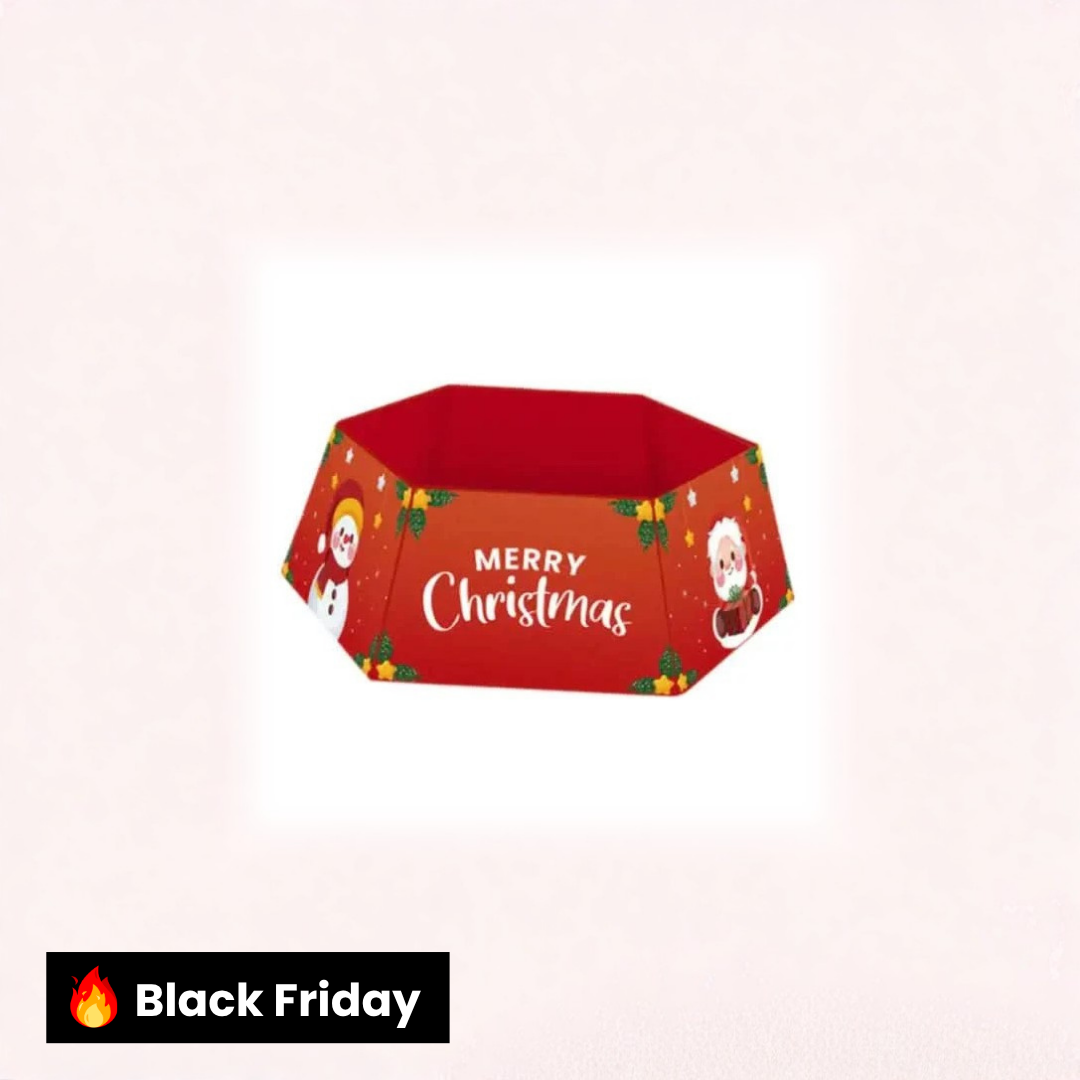 Saia Árvore de Natal Decorativo Estampado 60x40x25cm