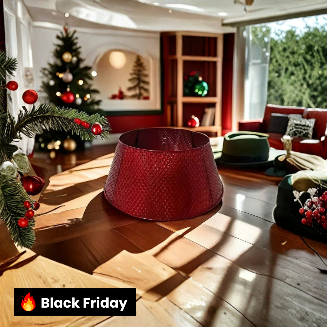 Saia Decorativa Natalina em Metal 70x60x25cm