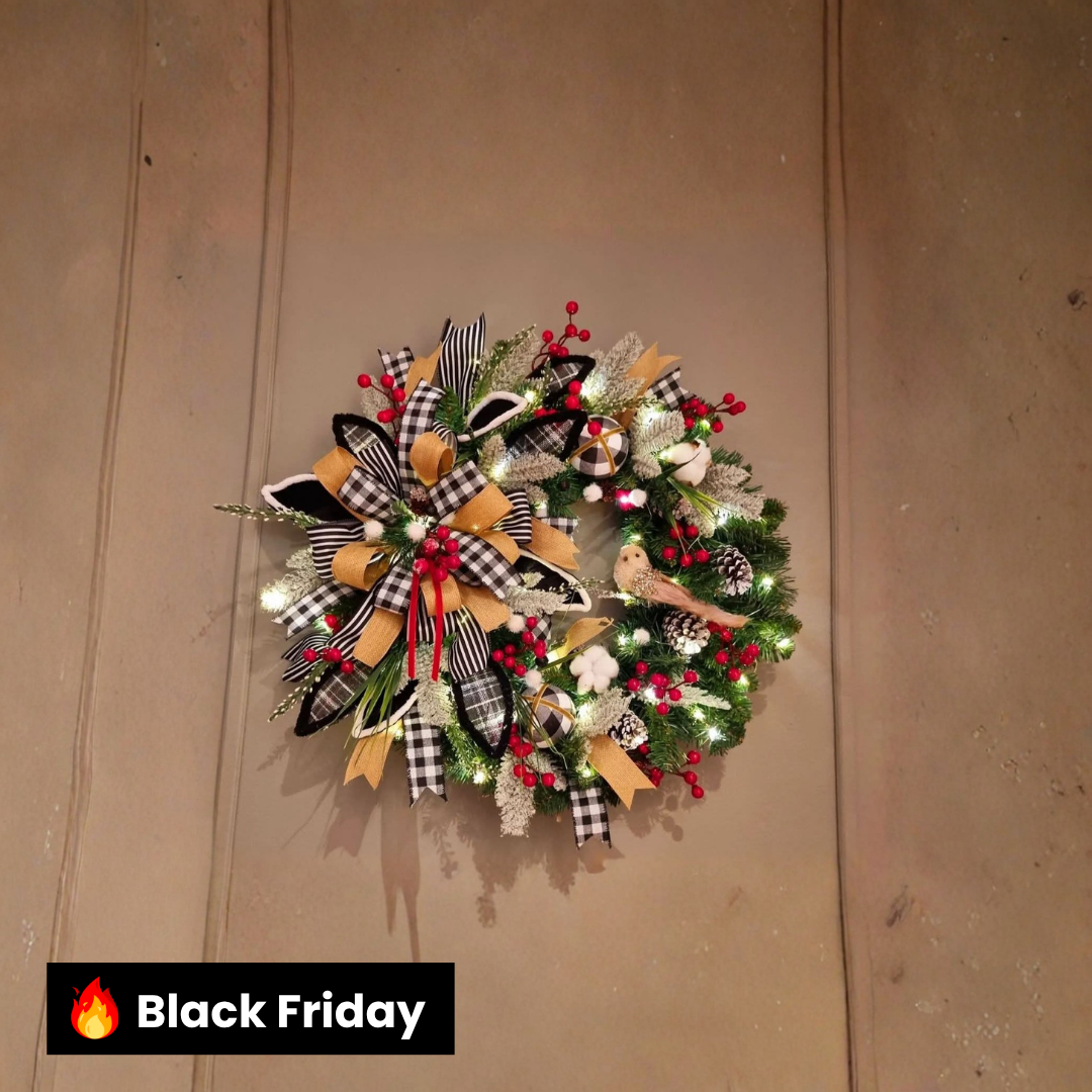 Guirlanda Laço Natalino