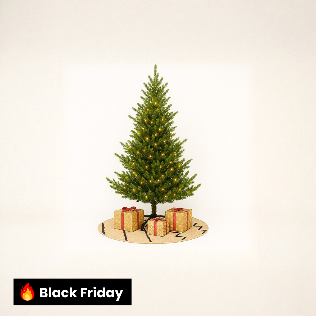 Árvore de Natal 2,10m de Altura - 1.286 Galhos - com luzes LED