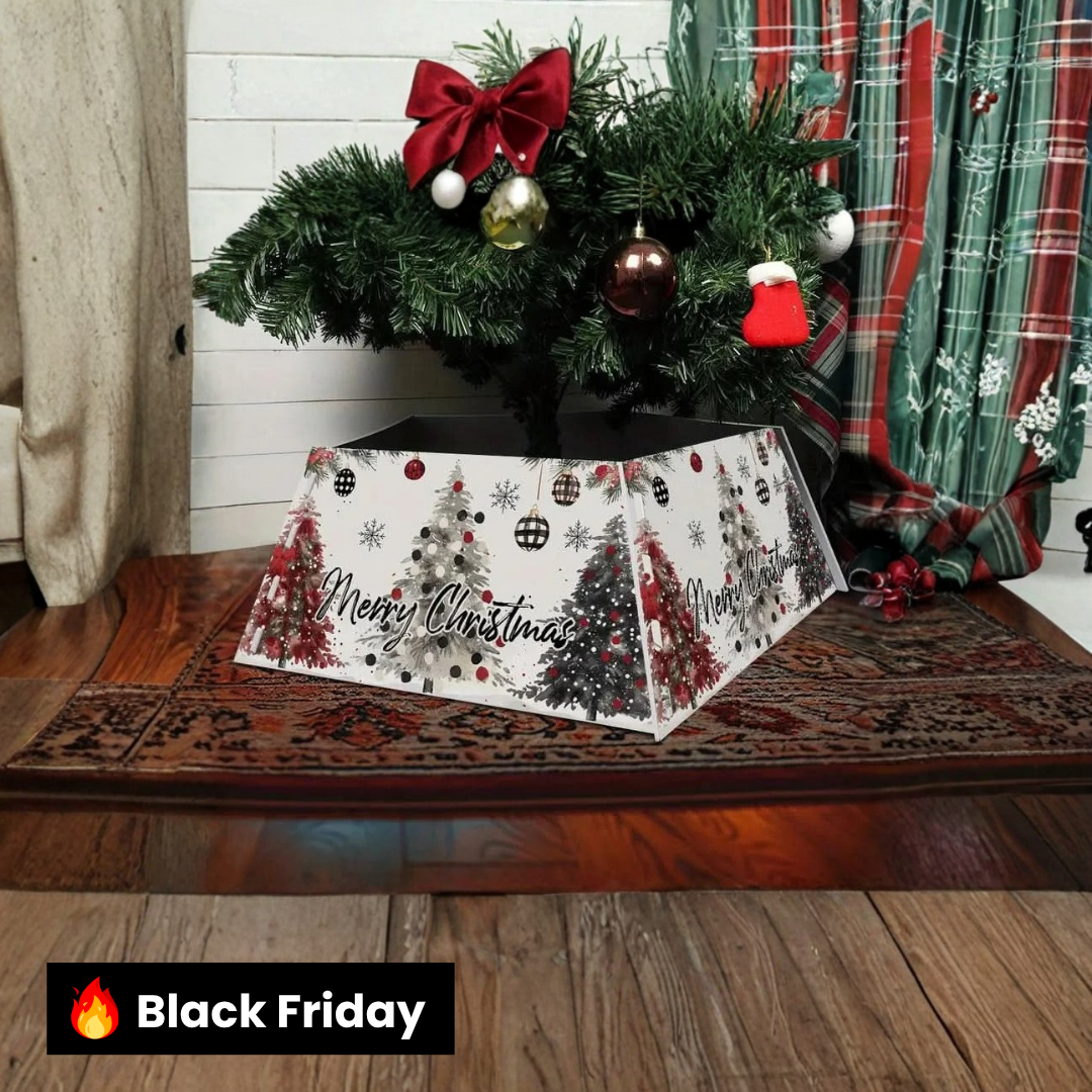 Saia Árvore de Natal Base PVC Encaixe 55x42x25cm