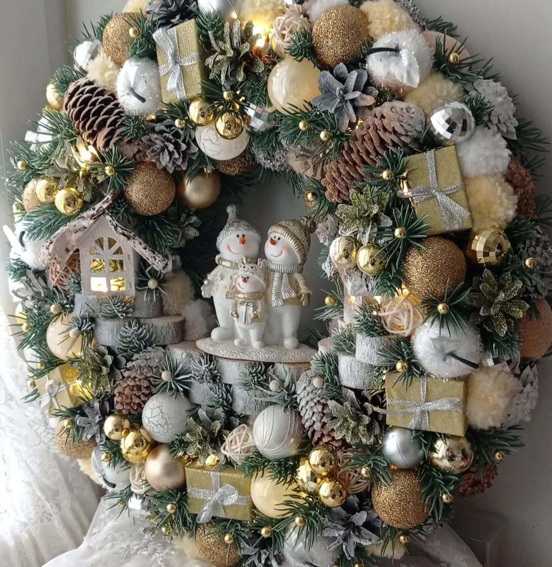 Guirlanda Natal Lux Dourada