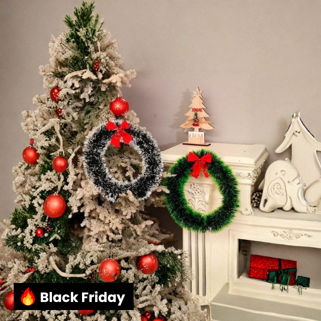 Kit 2 Guirlandas - Pinhas Naturais + Simples Natal