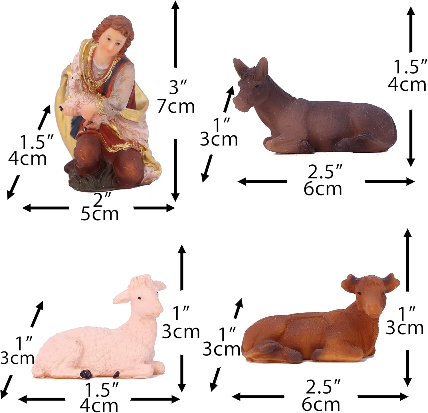 Presépio Tradicional Sagrada Família – 11 Peças (21 -32 cm)