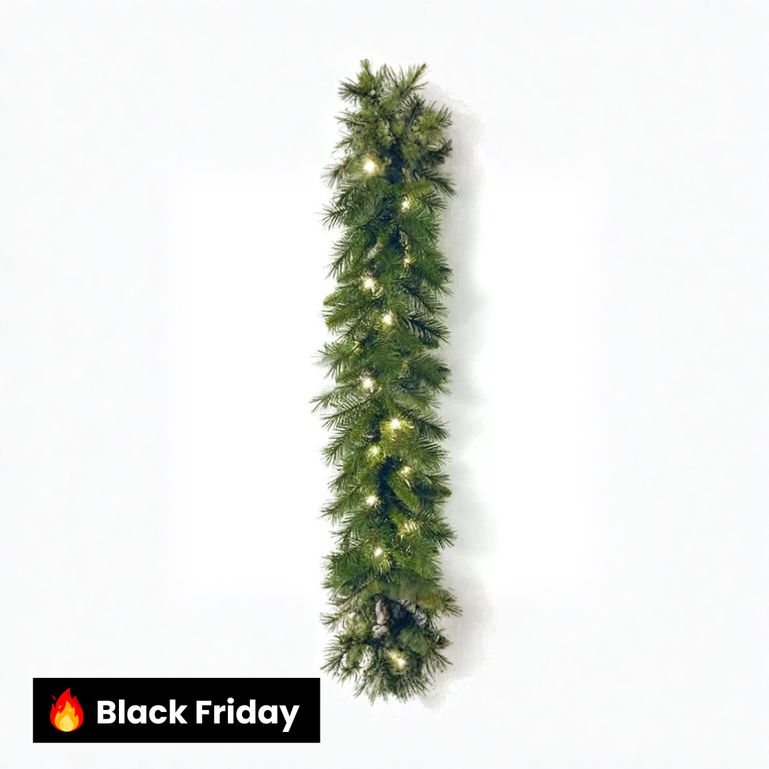 Festão de Natal com decoração