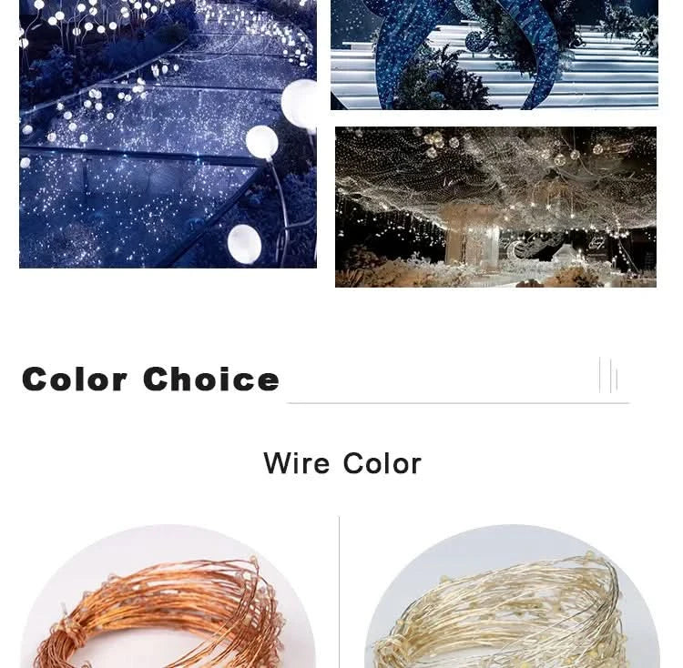 Luzes de Fadas Natalinas à Prova d'Água – Encanto e Magia