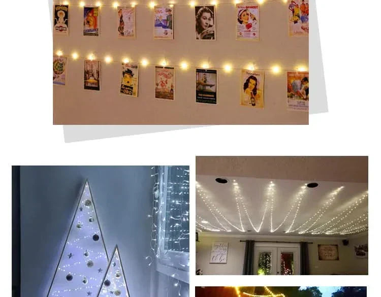 Luzes de Fadas Natalinas à Prova d'Água – Encanto e Magia