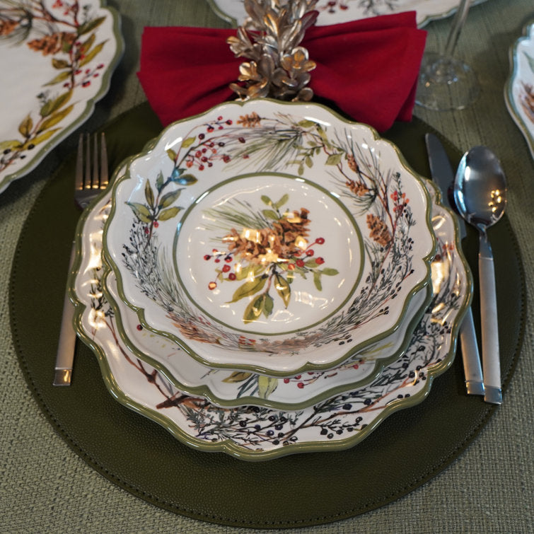 Kit Louças Onduladas de Porcelana – 12 Peças