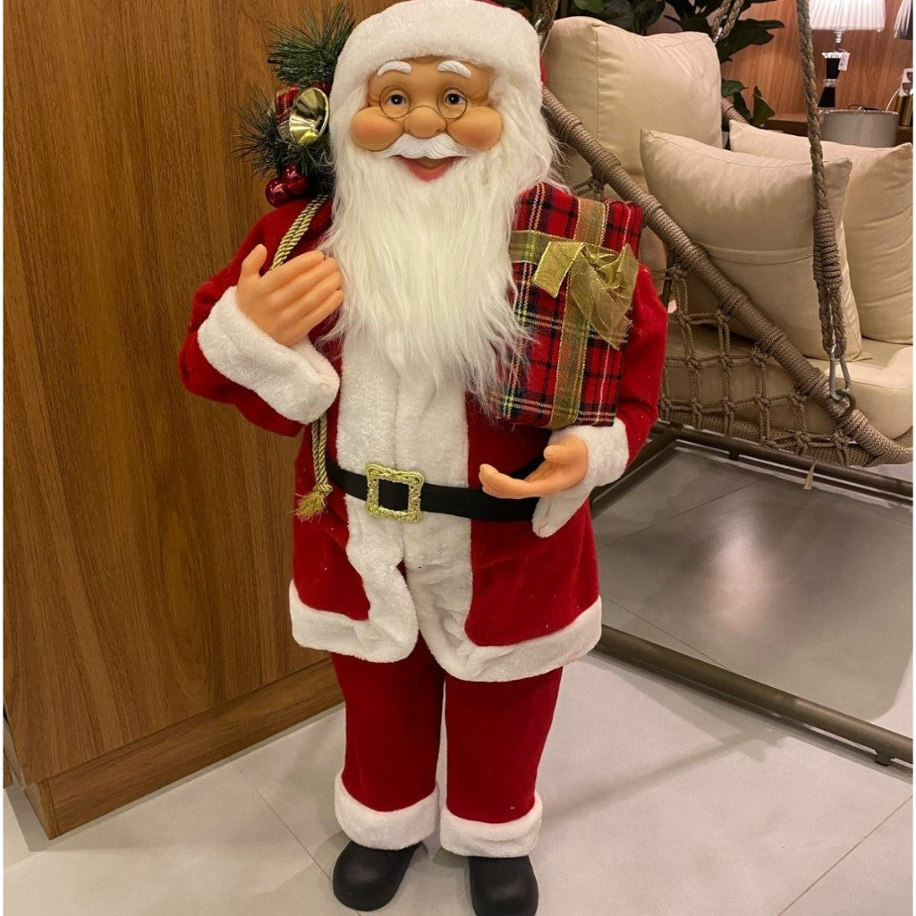Papai Noel Gigante 110cm – Decoração Natalina + Brinde!