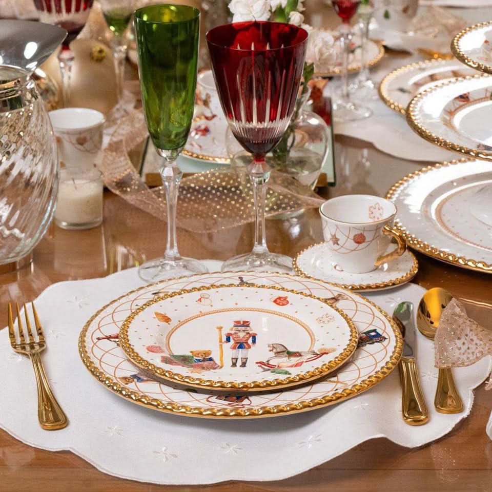 Kit Pratos Natalinos de Sobremesa – 6 Peças