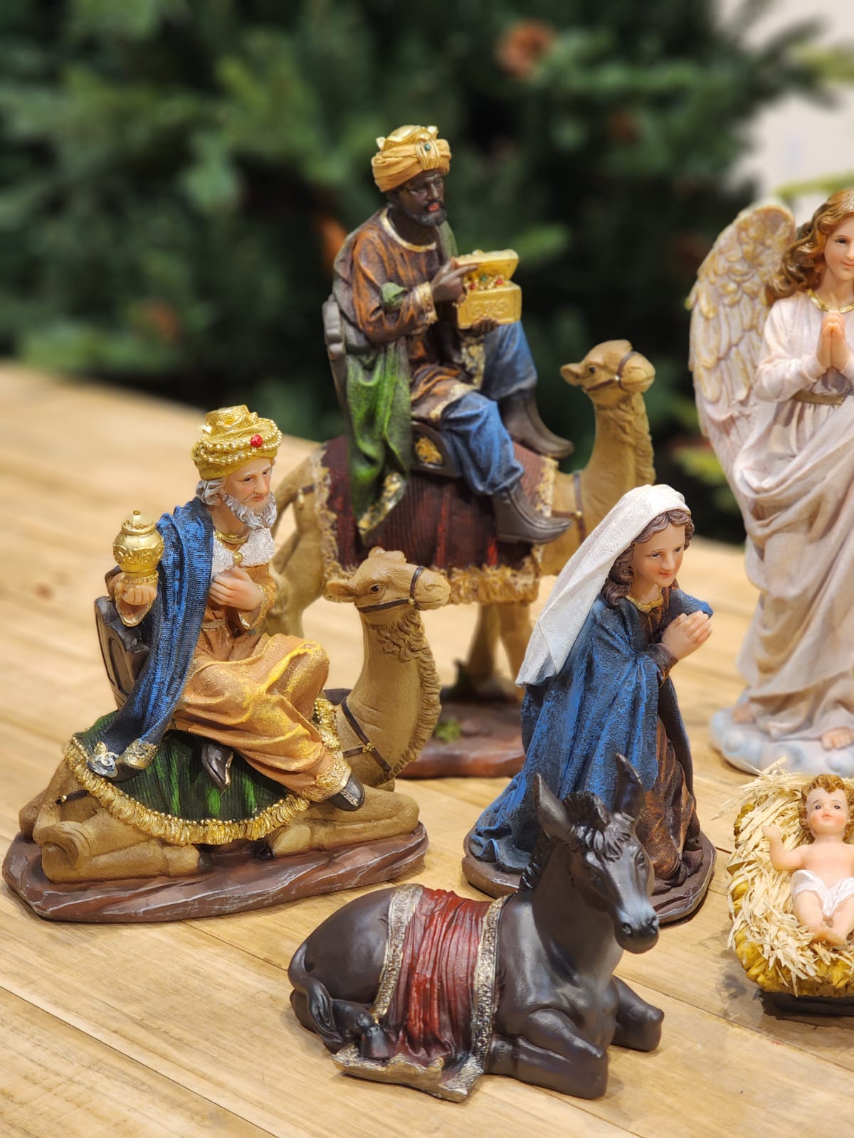 PRESÉPIO EM RESINA 11 PÇS LUXO