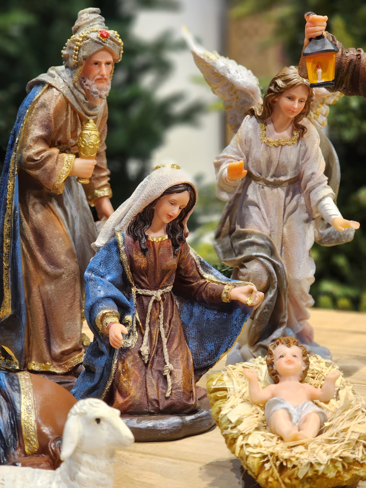 PRESÉPIO DE RESINA LUXO 11 PÇS