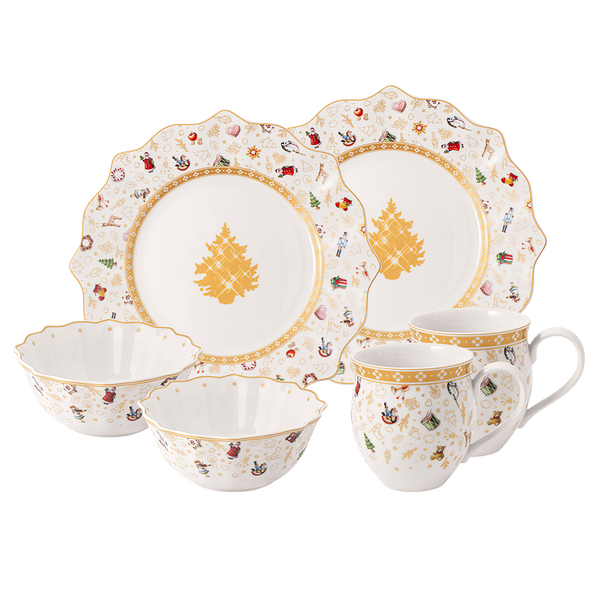 Kit Jantar Natalino Tradicional – 6 Peças