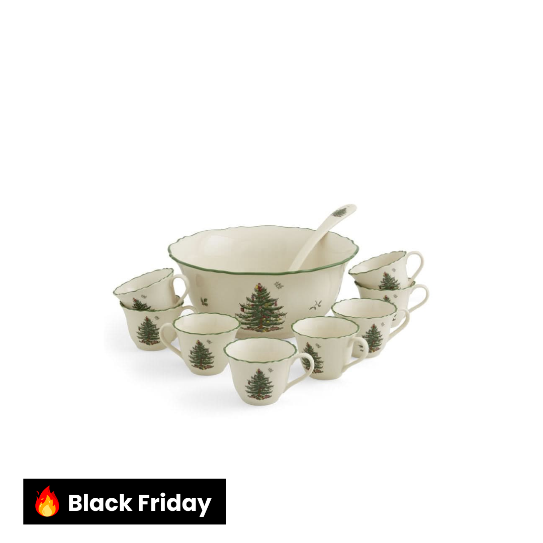 Kit Porcelana Árvore de Natal – 10 Peças