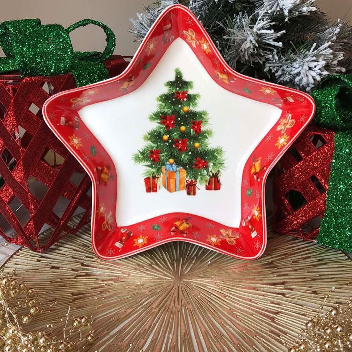 Kit Louça Natalina Premium Completo – 27 Peças