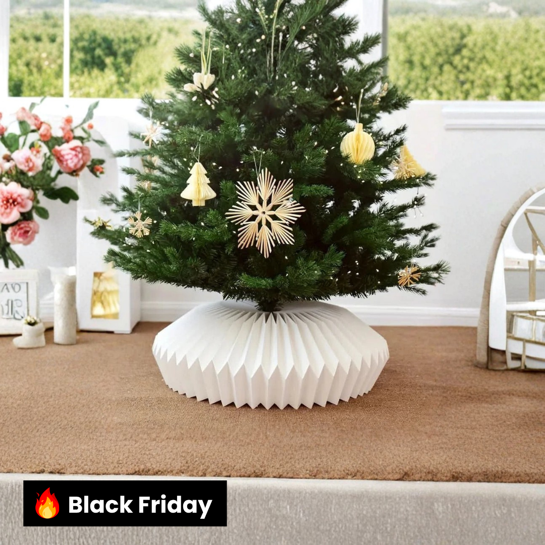 Saia Árvore de Natal em Forma de Colmeia Artesanal 65x25cm