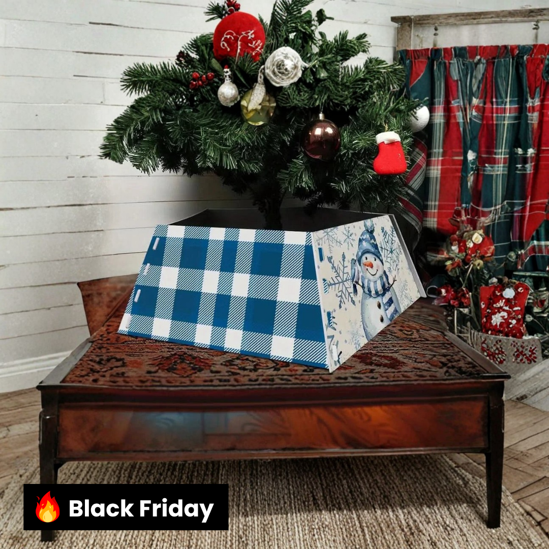 Saia Árvore de Natal Base PVC Encaixe 55x42x25cm