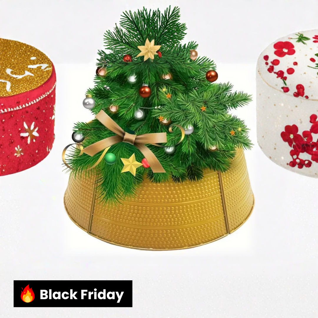 Saia Árvore de Natal Base de Metal de 60x42cm