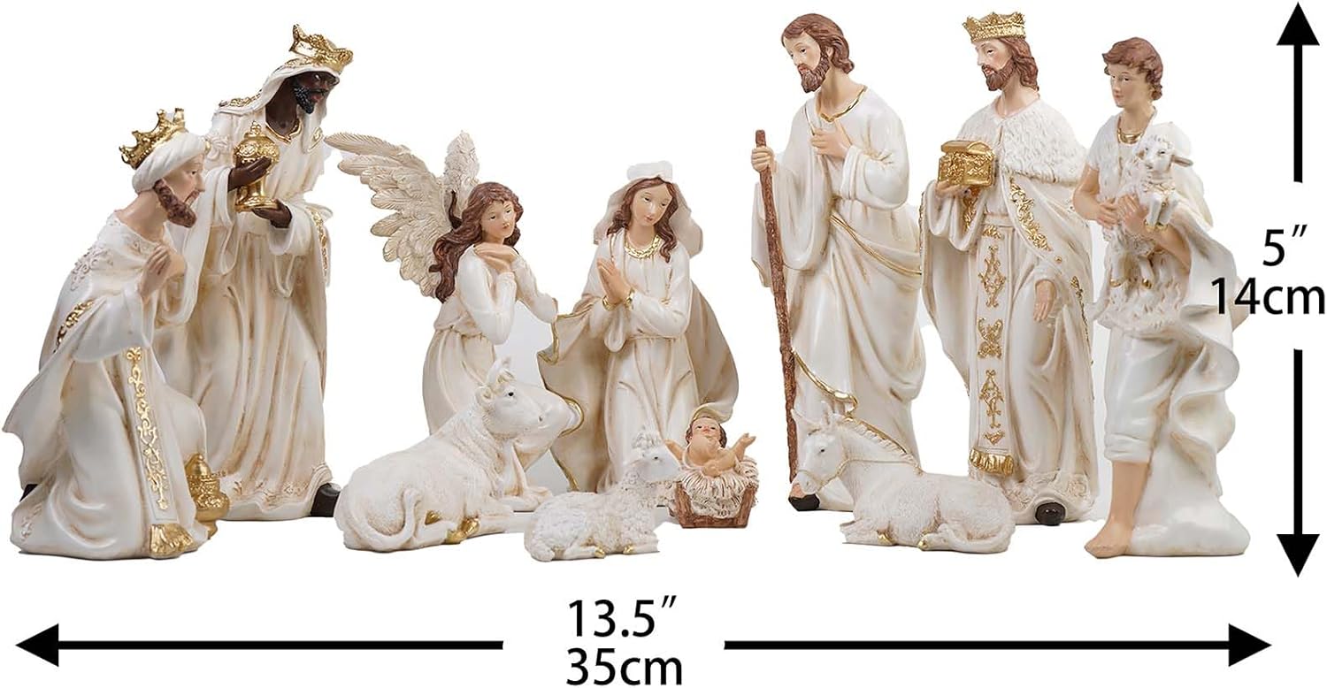 Presépio Católico Sagrada Família – 11 Peças (13 - 30 cm)