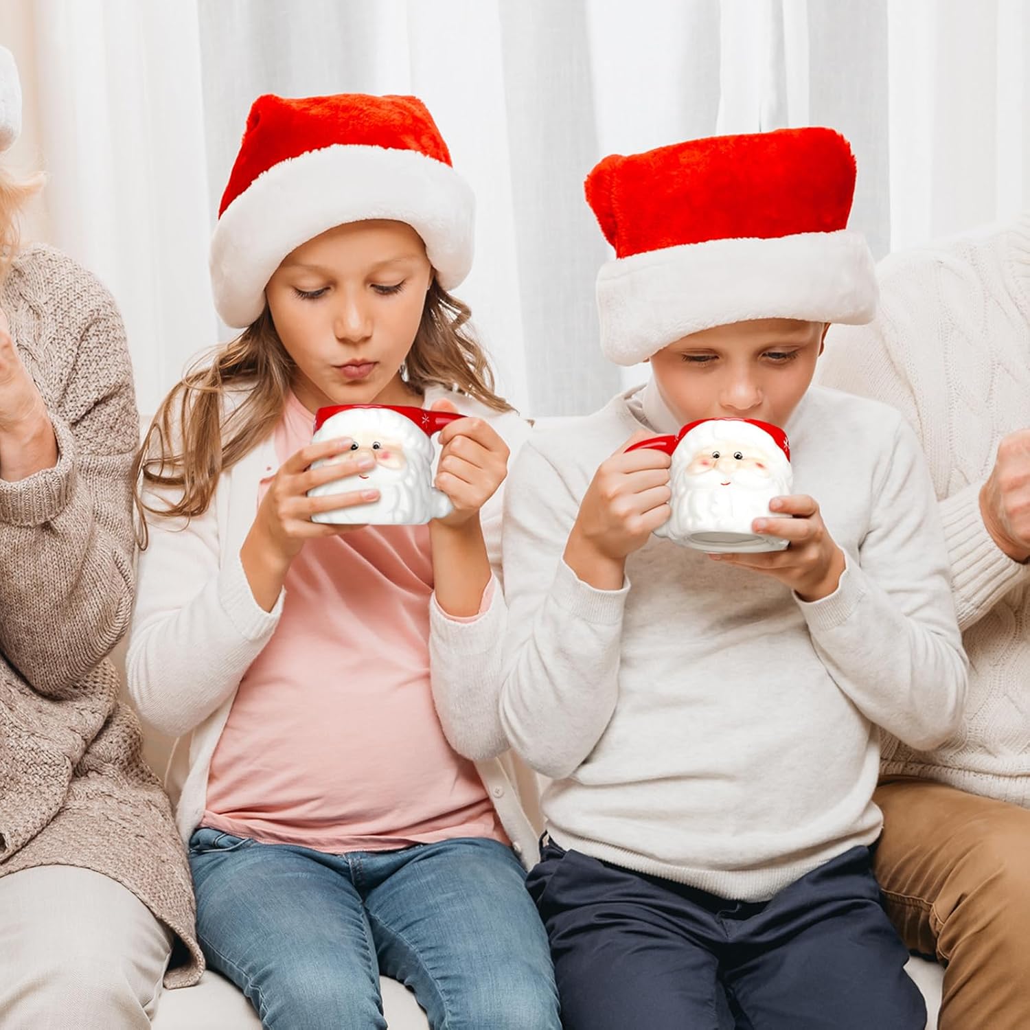 Kit Canecas Vintage Papai Noel – 2 Peças