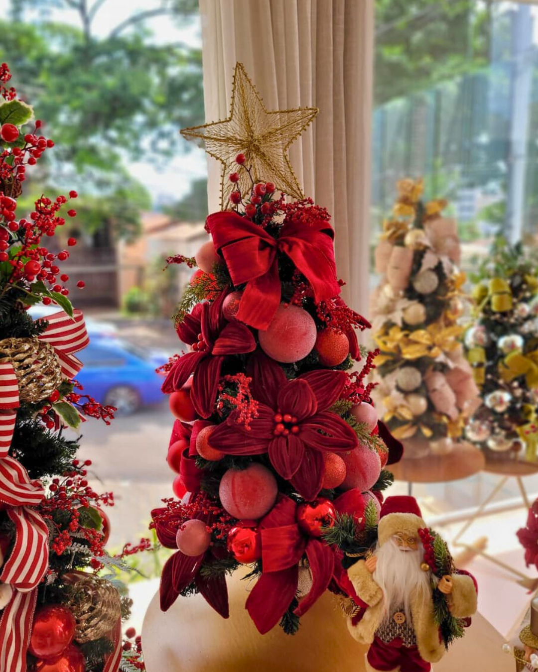 Árvore de Natal Crimson Star I - 90 cm